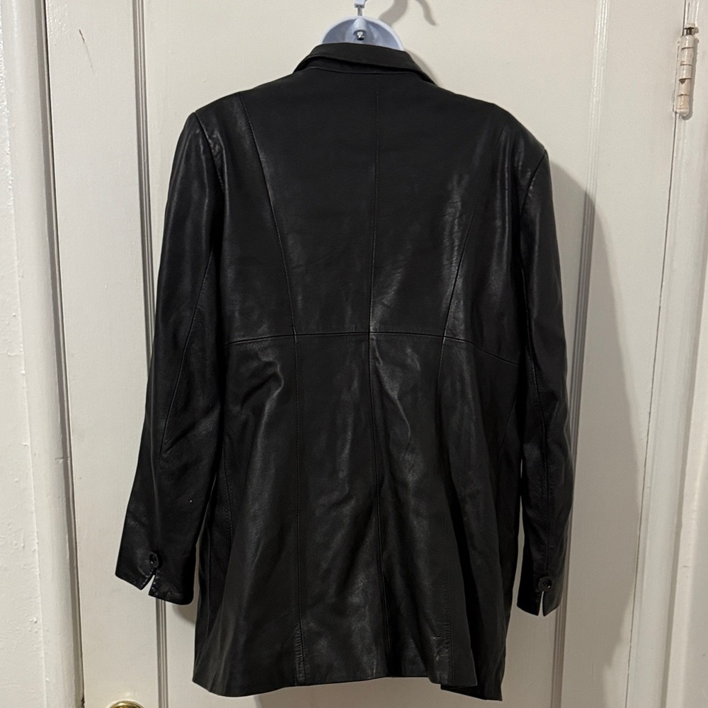 Bebe Black Leather Jacket - Picture 10 of 16